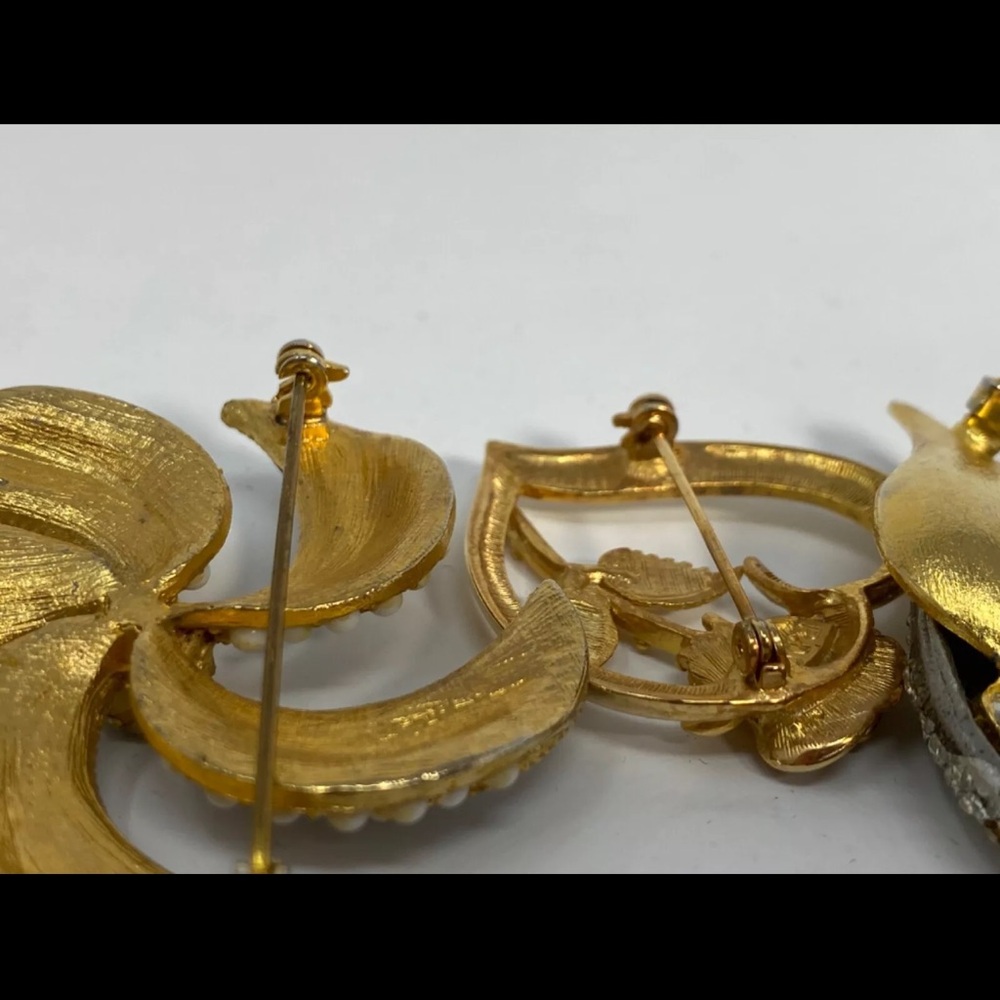 Vintage Brooch Lot B.S.K, R.O.C., Unsigned, Read Condition - Picture 8 of 13